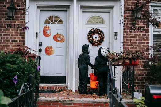 a community event in a tiny house neighborhood