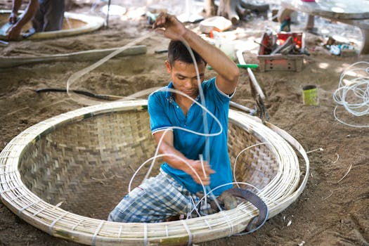 image of bamboo construction