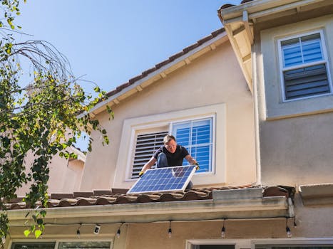 tiny house with solar panels