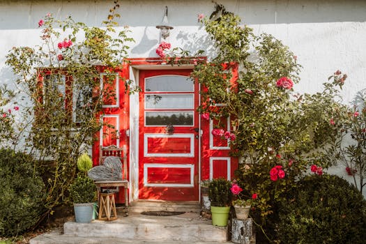 A cozy tiny house with a welcoming porch