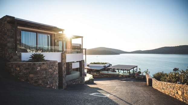 luxury tiny house with mountain view