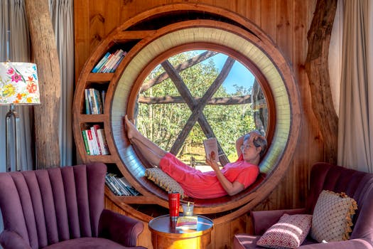 cozy reading nook