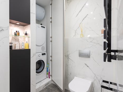 stylish tiny house bathroom with creative design