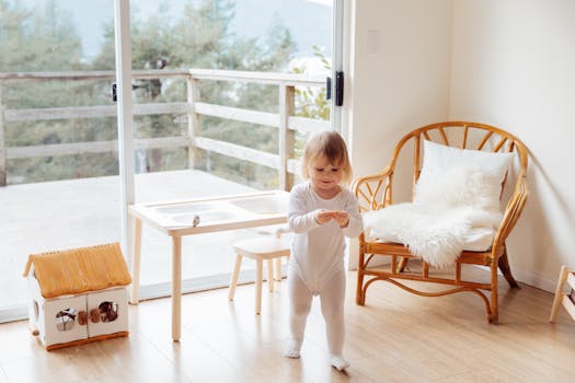 kids playing in a designated tiny house play area