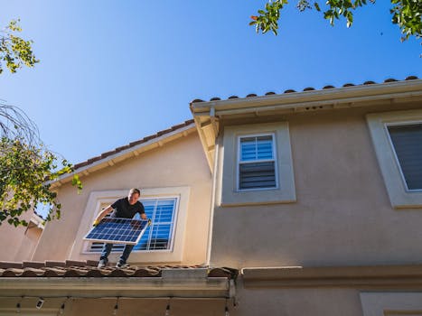 tiny house with solar panels