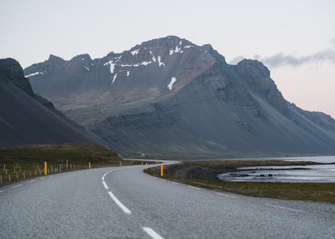 map of a scenic road trip route